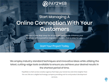 Tablet Screenshot of pay2web.com